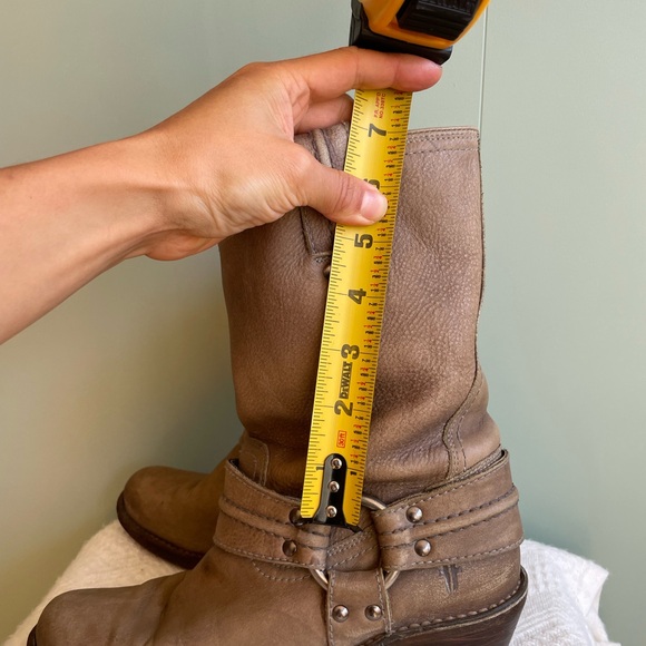 Frye Carmen Harness Short Boots, Grey Sz US 7 (Runs big) - Picture 10 of 13
